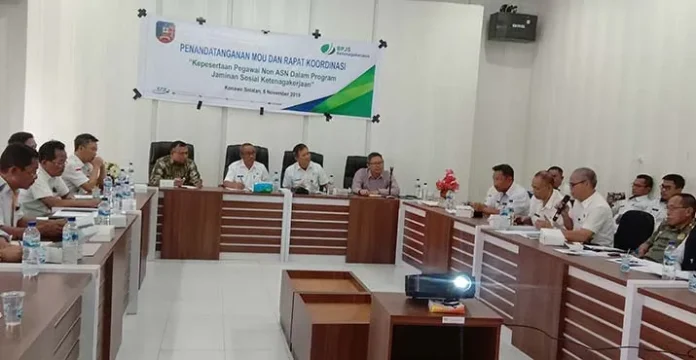 Koordinasi ke Pemkab Konsel, BPJS Ketenagakerjaan Jaring Peserta Non ASN