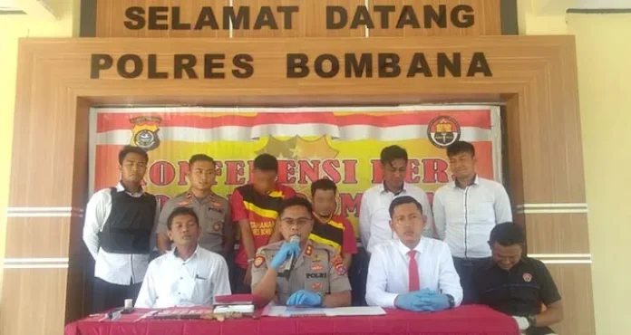 Polres Bombana Tangkap Dua Terduga Pelaku Curanmor dan Pengedar Sabu
