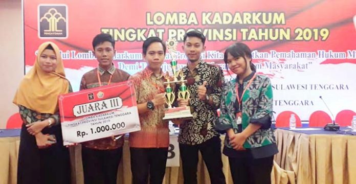 Wakili Pemda Kolaka di Ajang Kadarkum, Mahasiswa USN Sabet Juara 3