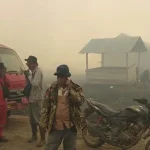 Koltim Kembali Diselimuti Asap, Titik Api Susah Ditembus Koltim Diselumuti Asap, BMKG Prediksi Hujan Akan Turun