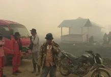 Koltim Kembali Diselimuti Asap, Titik Api Susah Ditembus Koltim Diselumuti Asap, BMKG Prediksi Hujan Akan Turun