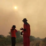 Koltim Diselumuti Asap, BMKG Prediksi Hujan Akan Turun Koltim Kembali Diselimuti Asap, Titik Api Susah Ditembus