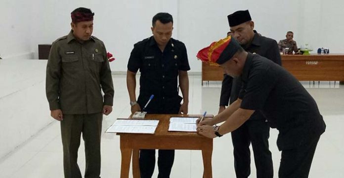 DPRD dan Pemkot Baubau Teken KUA-PPAS 2020