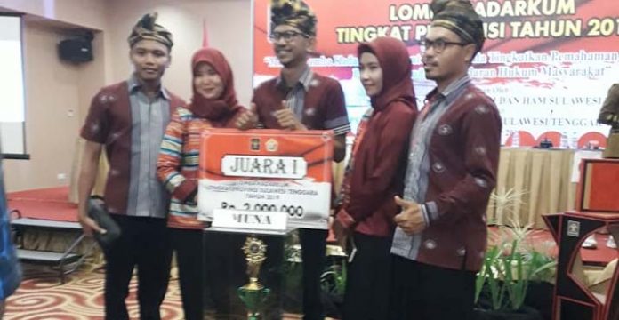 Muna Wakili Lomba Keluarga Sadar Hukum Tingkat Nasional