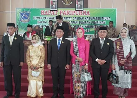 Tiga Unsur Pimpinan DPRD Muna Resmi Dilantik