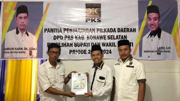 PKS Partai Kedelapan yang Didaftar Surunuddin Maju Pilkada Konsel