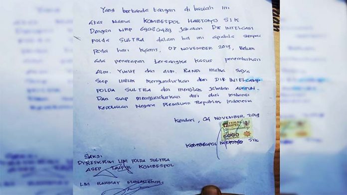 Dirintelkam Polda Sultra Siap Dicopot Jika Tak Ada Tersangka Penembakan Mahasiswa