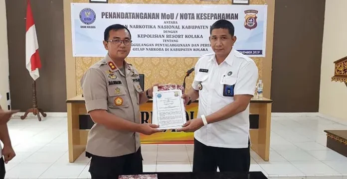 Berantas Narkoba, Polres dan BNN Kolaka Kembali Jalin Kerja Sama