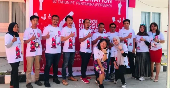 HUT Pertamina ke-62, Fuel Terminal Kendari Berhasil Kumpul 42 Kantong Darah