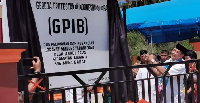 Resmikan GPIB Abadi Jaya, Rajiun Harap Kebhinekaan Antar Agama di Mubar Kokoh