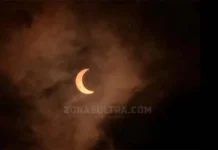 Berikut Potret Penampakan Fase Gerhana Matahari Cincin di Sultra