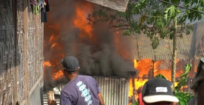 Empat Rumah Hangus Terbakar di Baubau