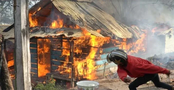 Empat Rumah Hangus Terbakar di Baubau