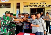Jelang Pilkades di Konut, Kepolisian dan TNI Deklarasi Damai Jelang Pilkades di Konut, Kepolisian dan TNI Deklarasi Damai