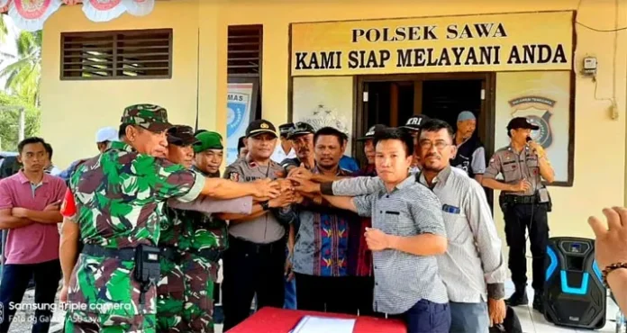 Jelang Pilkades di Konut, Kepolisian dan TNI Deklarasi Damai