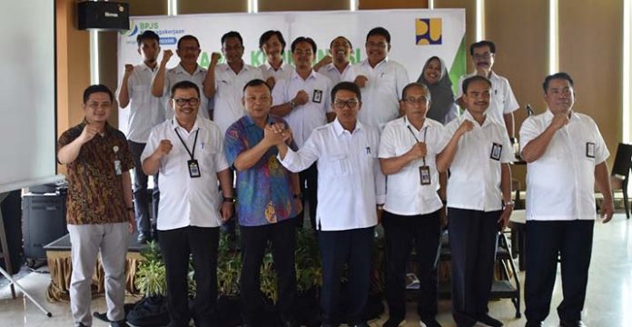 BPJAMSOSTEK Rapat Bersama Balai Kementerian PUPR Wilayah Sultra