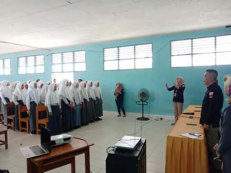 RPP Latamoro KPU Koltim Sosialisasi Pemilu di SMK 1 Lambandia