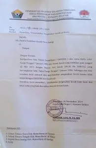Surat Penarikan dan Pembatalan Pengesahan ijazah yang dikeluarkan oleh Kepala SMAN 1 Konsel.