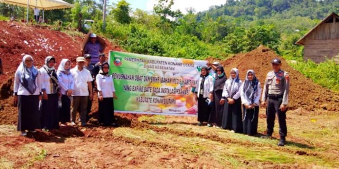 Dinkes Konut Musnahkan Ribuan Obat Kimia