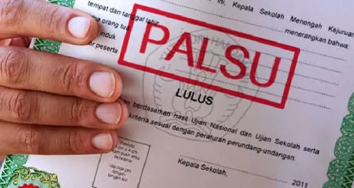 Ijazah palsu