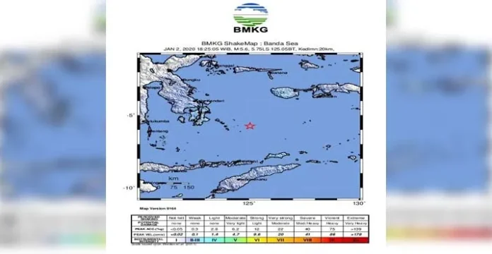 Gempa 5,6 SR di Wakatobi, Tidak Berpotensi Tsunami