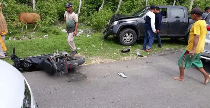 Warga Mubar Tewas dalam Laka Lantas Mobil vs Sepeda Motor