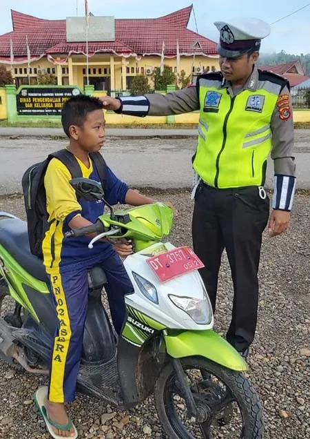 Satlantas Polres Konut Gencar Sosialisasikan Disiplin Berlalulintas