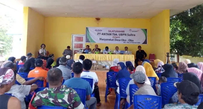 Silaturahmi di Desa Oko-oko, ANTAM Umumkan Pembukaan Lahan Tambang Baru