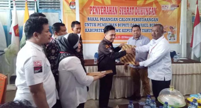 KPU Konkep Terima Berkas Dukungan Satu Paslon Cabup Jalur Independen