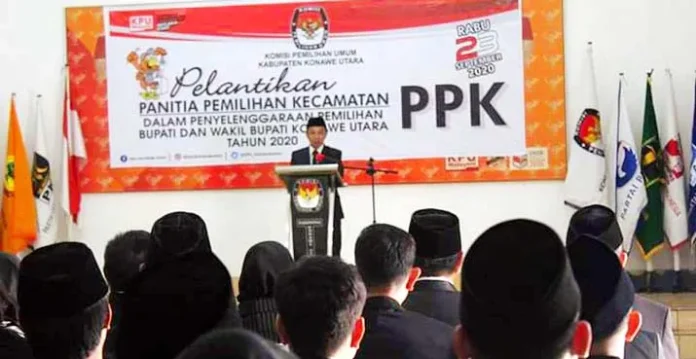 pelantikan_ppkkonutt Ketua KPU Konut Warning Angota PPK Tidak Terlibat Politik Praktis