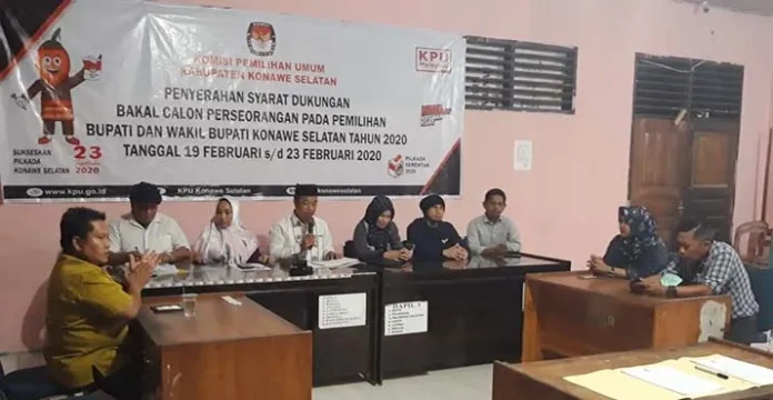 Data Calon Perseorangan Dua Kabupaten di Sultra Diserahkan ke Bawaslu RI