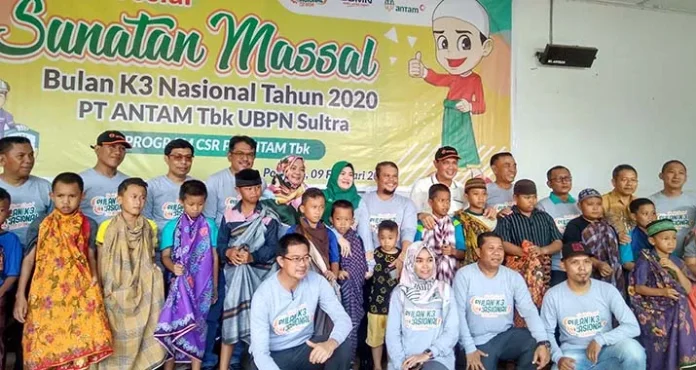 73 Anak di Pomalaa Ikuti Sunatan Massal PT Antam