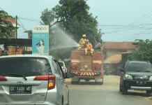 PT Antam Lakukan Penyemprotan Disinfektan di Dawi-Dawi dan Tambea