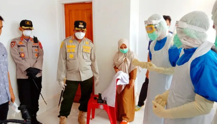 Gedung Isolasi Rampung, Pemda Konut Gelar Simulasi Penanganan Corona