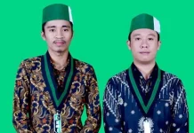 HMI Soroti Kinerja Tim Gabungan Penanggulangan Covid-19 Konawe Sekum HMI Konawe, Rekisman dan Ketua HMI Konawe, Irfan (batik biru navi)