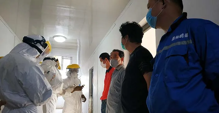 Dinkes Konawe Periksa 49 TKA yang Dikarantina