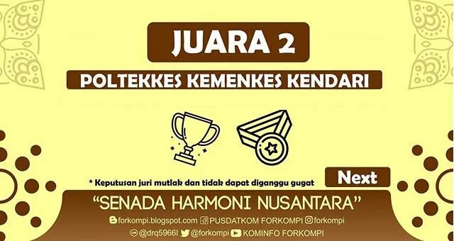 poltekes kendari Poltekkes Kendari Raih Juara 2 Lomba Vokal Grup Tingkat Nasional