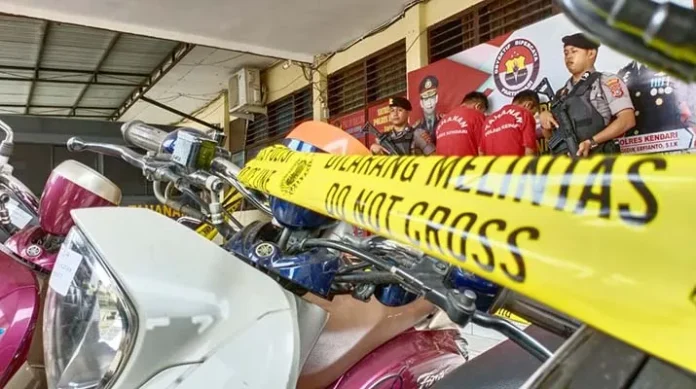 Sindikat Curanmor di Kendari Berhasil Ditangkap, Satu Korbannya Anggota TNI