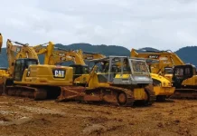 Polda Sultra Segel 22 Alat Berat Perusahaan Tambang di Konut