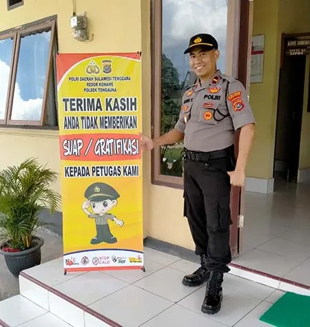 Kapolsek Tongauna, Inspektur Polisi Dua (Ipda) Kadek Sujayana