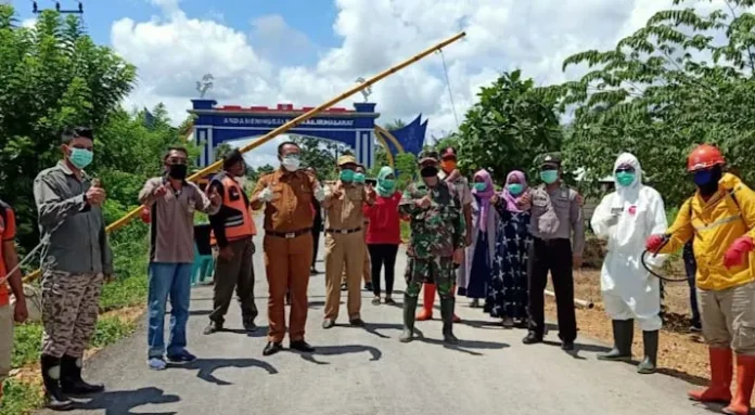 Bupati Mubar Pantau Posko Pemeriksaan di Perbatasan