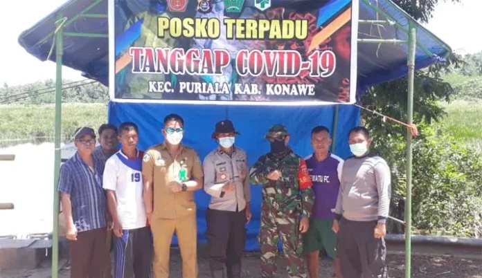 Tim Covid-19 Puriala Buka Posko di Perbatasan Konawe - Konsel