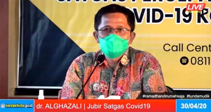 Juru Bicara (Jubir) Gugus Tugas Covid-19 Kota Kendari dr. Alghazali