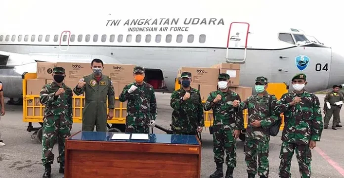 Ribuan APD dan Masker Bantuan Gugus Tugas Nasional Tiba di Kendari