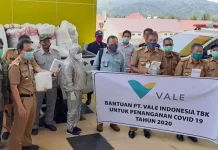 Dukung Penanganan Covid-19, PT Vale Salurkan Bantuan ke Pemkab Kolaka Dukung Penanganan Covid-19, PT Vale Salurkan Bantuan ke Pemkab Kolaka