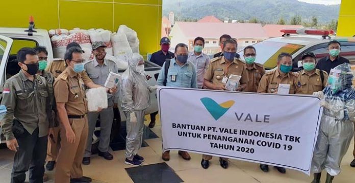 Dukung Penanganan Covid-19, PT Vale Salurkan Bantuan ke Pemkab Kolaka