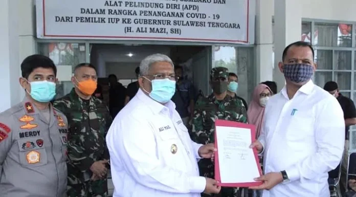 Perusahaan Tambang di Sultra Sumbang Bantuan untuk Tangani Covid-19