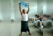 Lawan Covid-19, Seorang Pasien Positif Olahraga di Ruang Isolasi Lawan Covid-19, Seorang Pasien Positif Olahraga di Ruang Isolasi