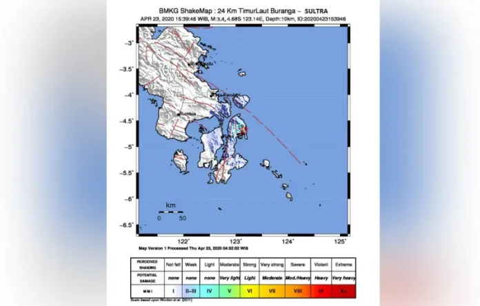 Gempa Magnitudo 3,4 Guncang Butur, Tak Berpotensi Tsuami