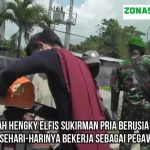 Ketika “Superman” Bagi-bagi Masker di Kendari